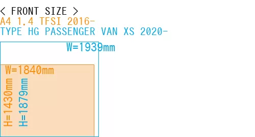 #A4 1.4 TFSI 2016- + TYPE HG PASSENGER VAN XS 2020-